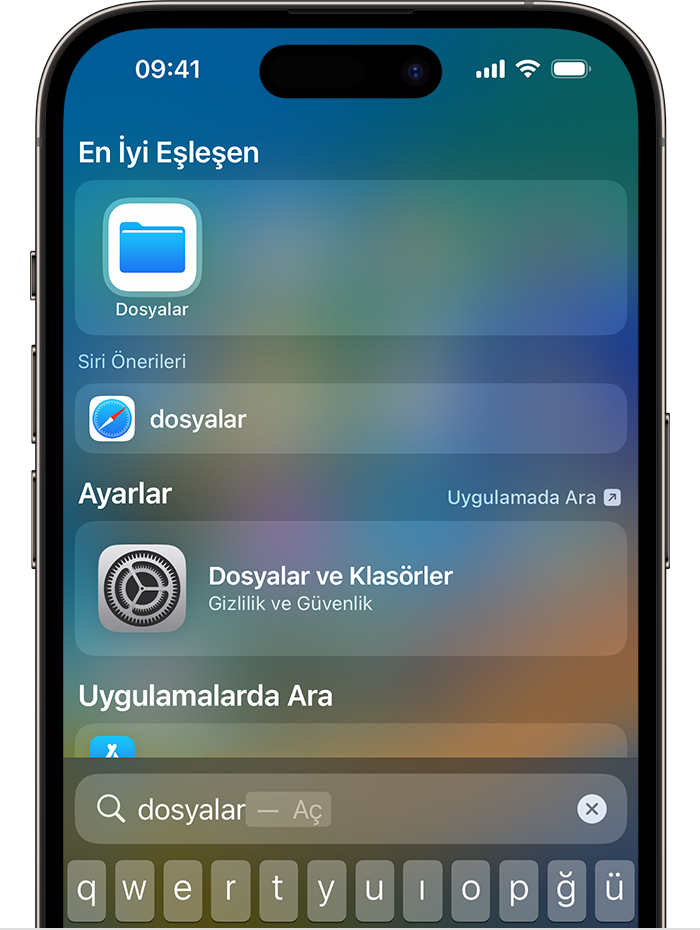 ios 16 iphone 14 pro home screen search files app