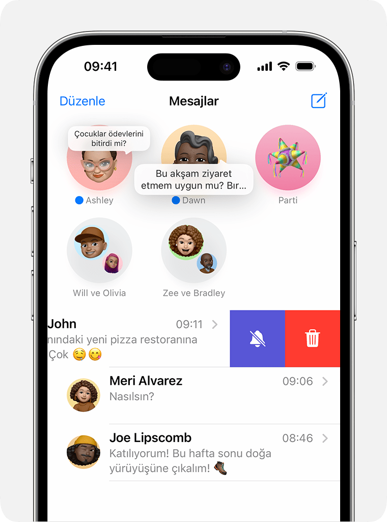 ios 17 iphone 14 pro messages turn on hide alerts