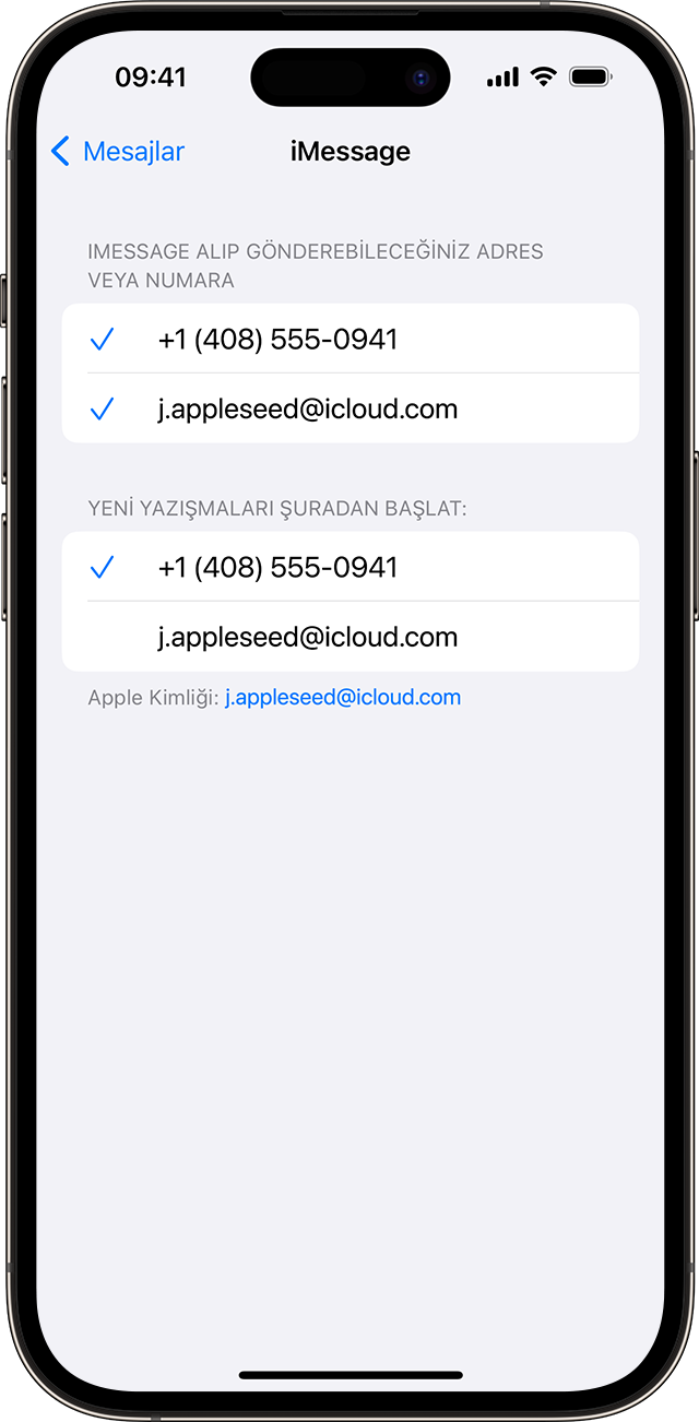 ios 17 iphone 14 pro settings imessage signed in