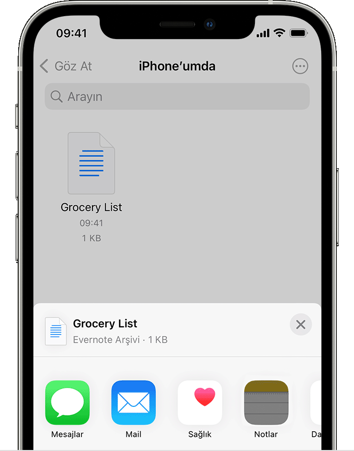 ios15 iphone12 pro files share add to notes