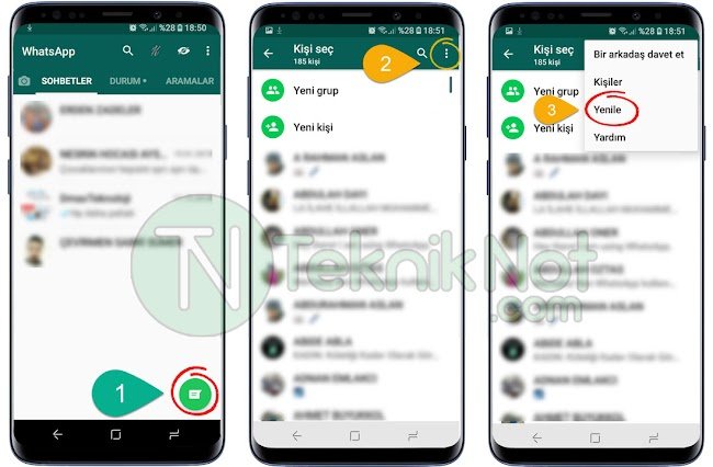 WhatsApp Kisi Silme