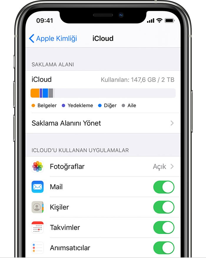 icloud uyarisi nasil kapatilir