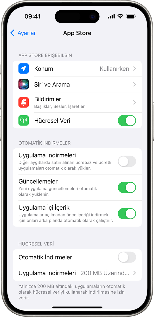 ios 17 iphone 15 pro settings app store
