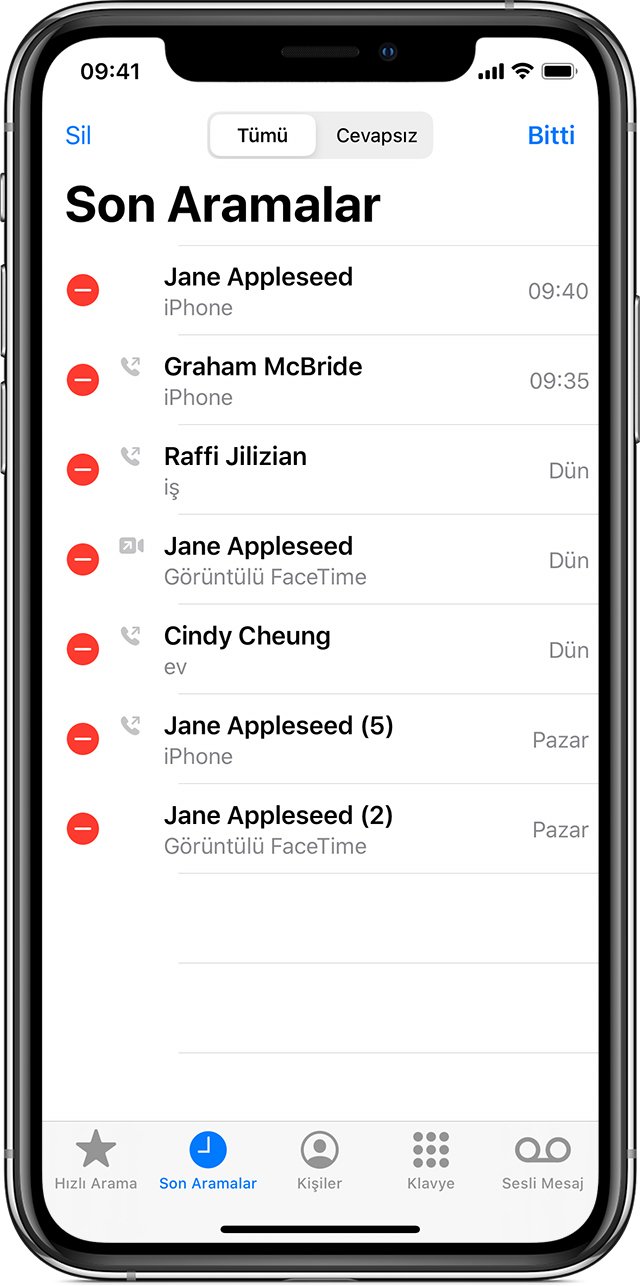 ios13 iphone xs phone edit recent callers