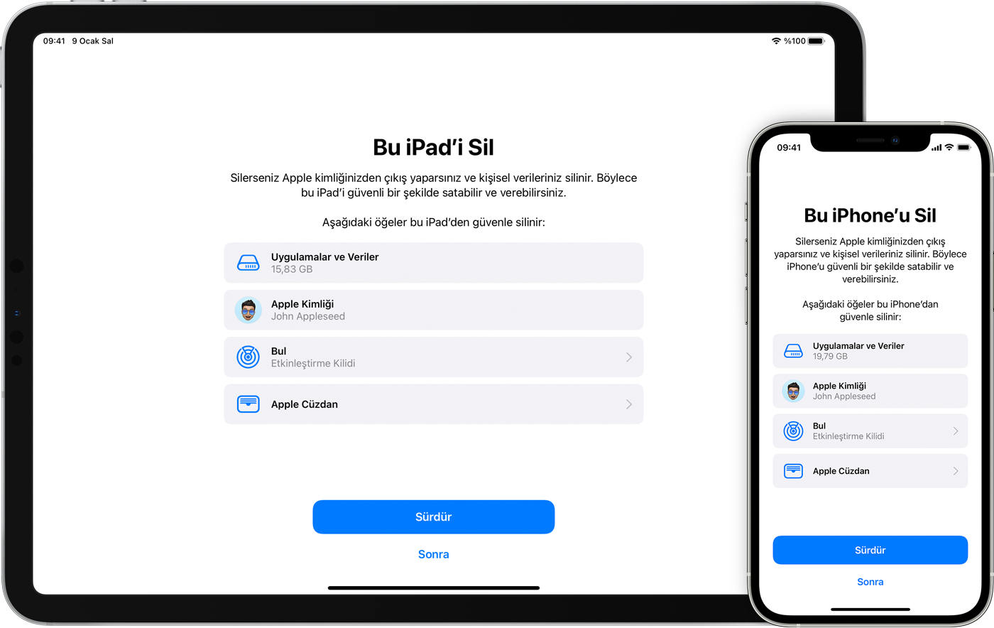 ios15 iphone12 pro ipad pro erase all content and settings
