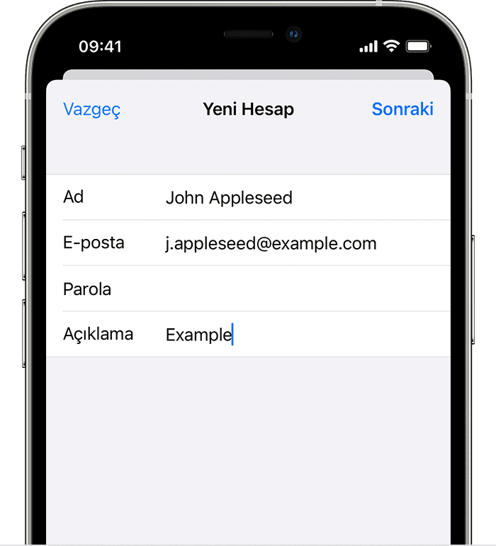 ios15 iphone12 pro settings mail accounts add account manually