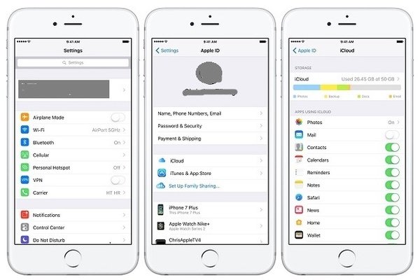 transfer pictures from iphone to android with icloud