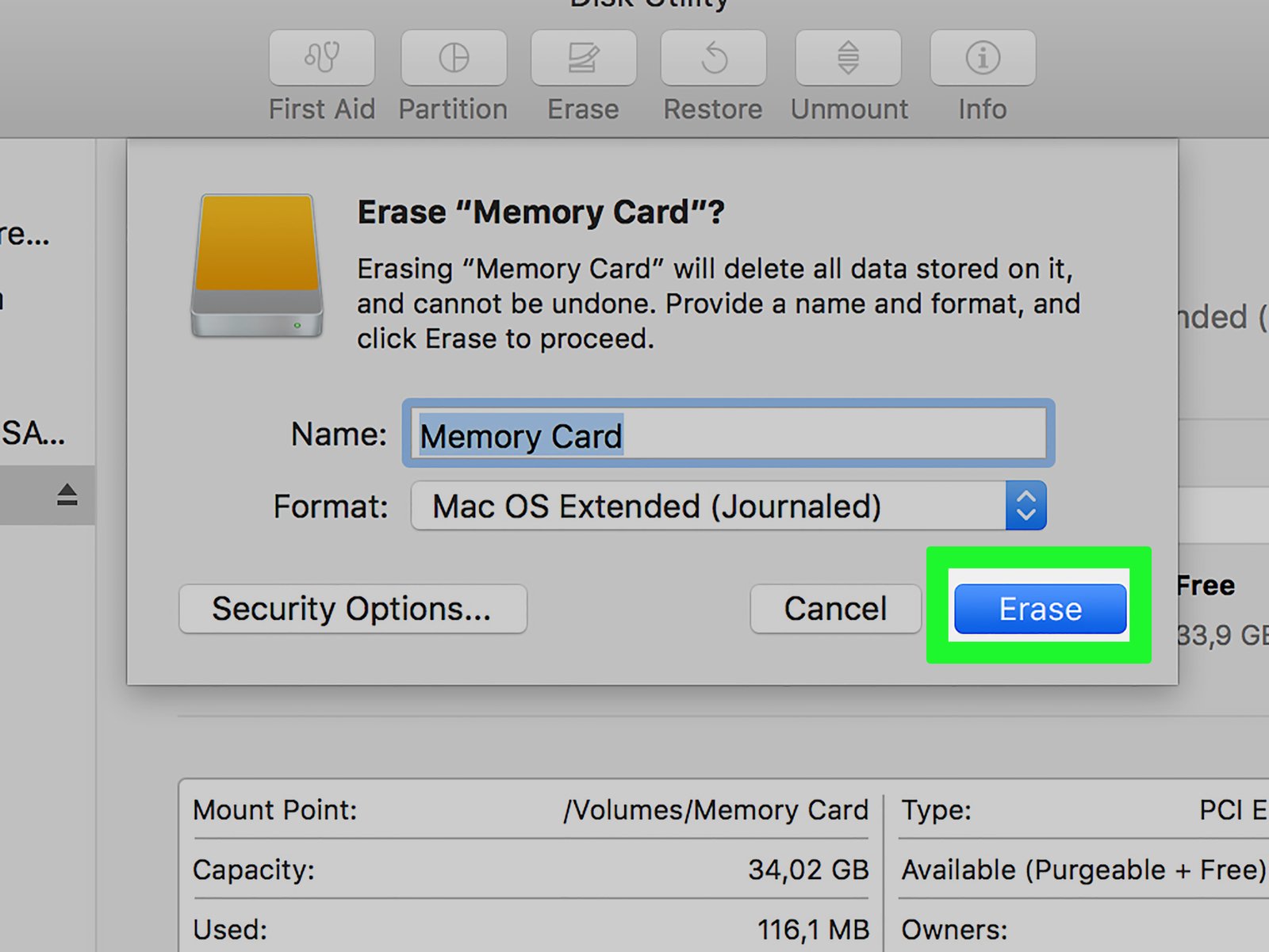 Format an SD Card Step 29