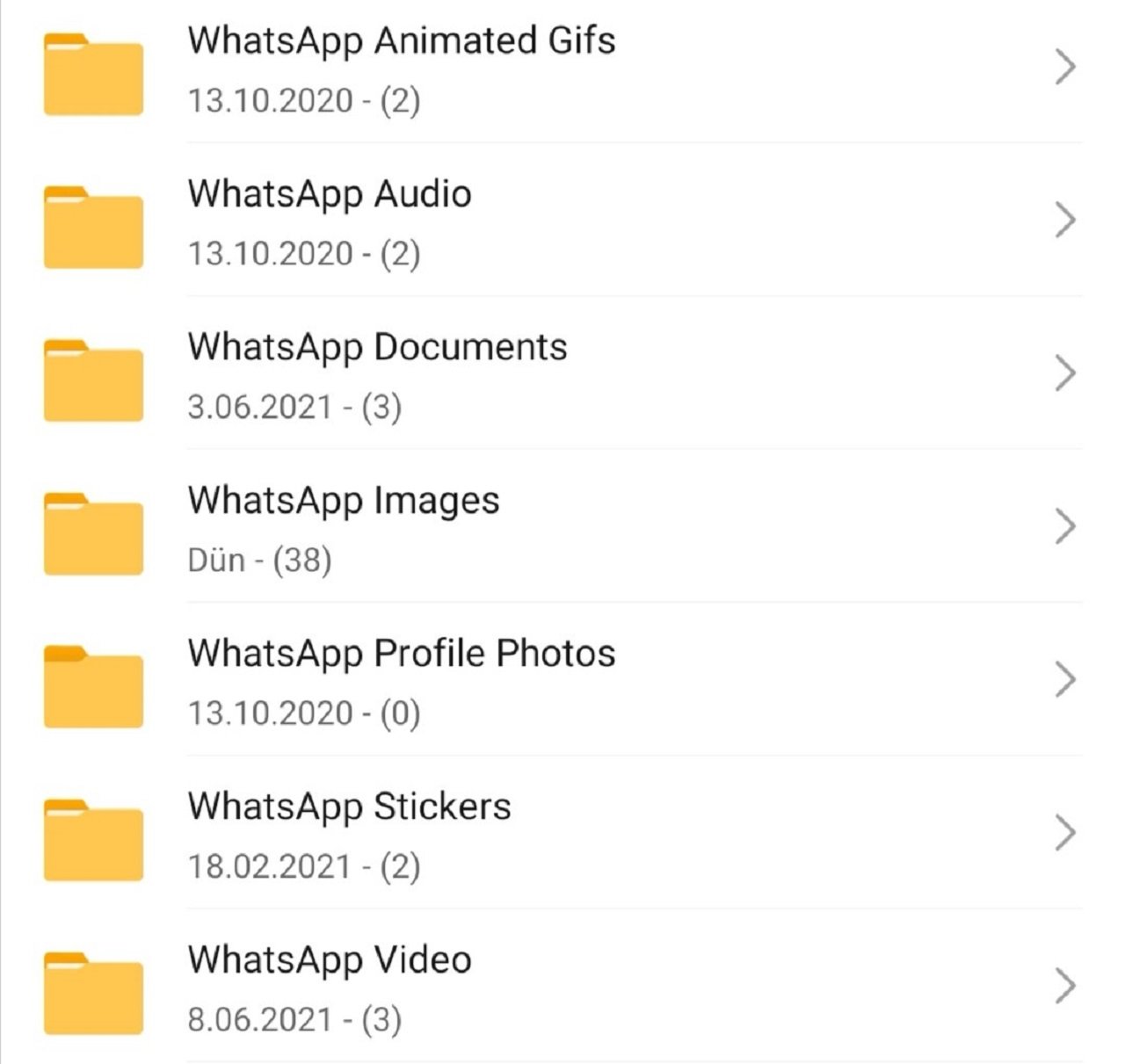 WhatsApp silinen fotograflar nasil geri getirilir 3