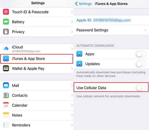 disable cellular data