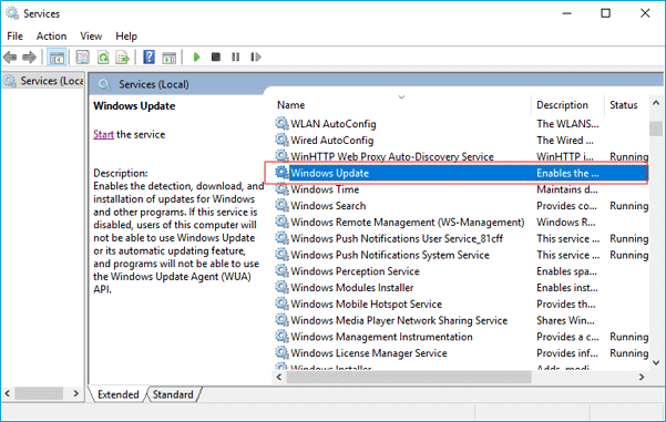 disable windows update service 2