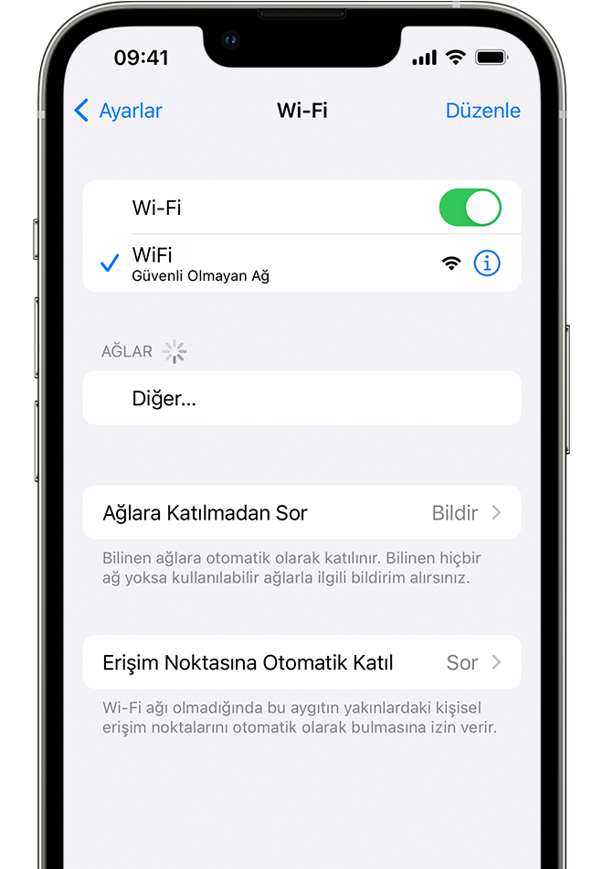 ios 16 iphone 13 pro settings wifi unsecured network