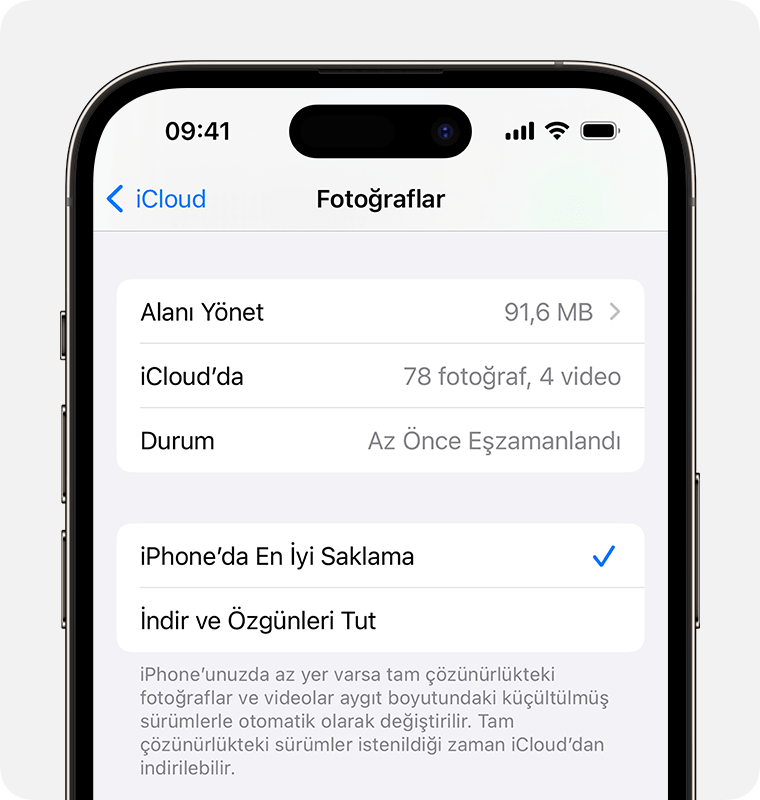 ios 17 iphone 14 pro settings apple id icloud photos optimize iphone storage