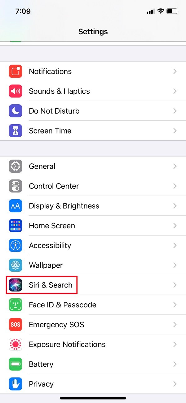 siri and search