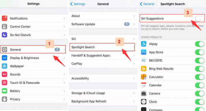 spotlight search siri suggestion