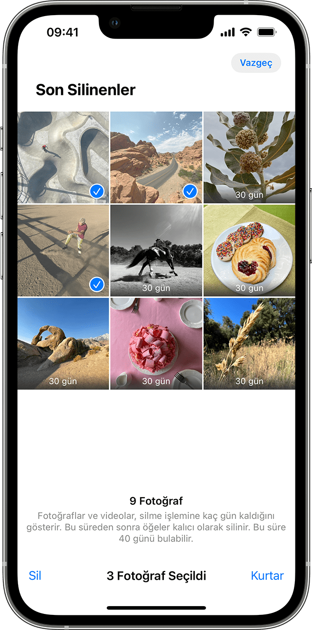 ios 16 iphone 13 pro photos albums recently deleted select